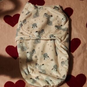 Adorable Baby Swaddle with Elephant Print